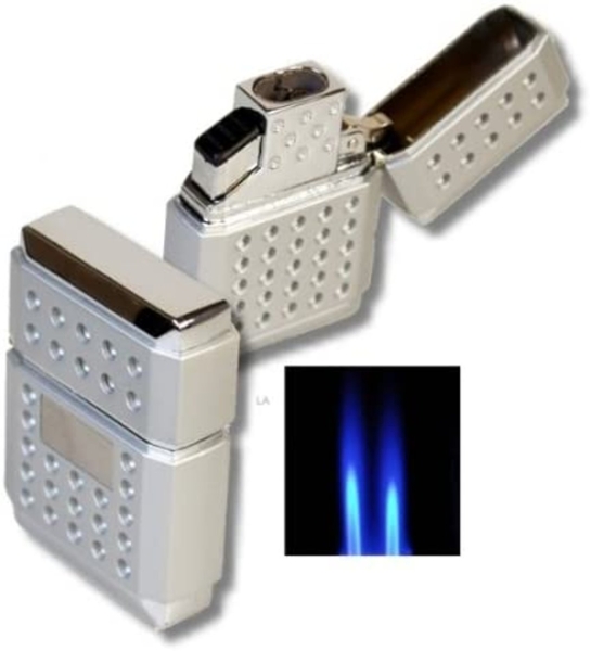 Artikelbild 1 des Artikels “Tycoon Dots Doppel Jet Feuerzeug silber “