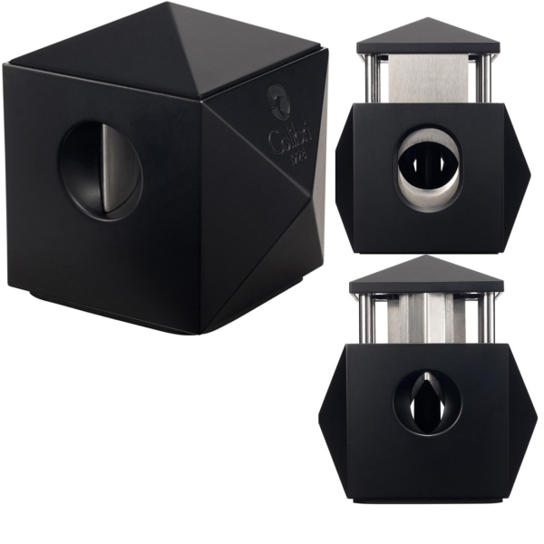 Artikelbild 1 des Artikels “COLIBRI Tisch-Cigarrenabschneider Quasar schwarz Kerbschnittund gerader Schnitt “