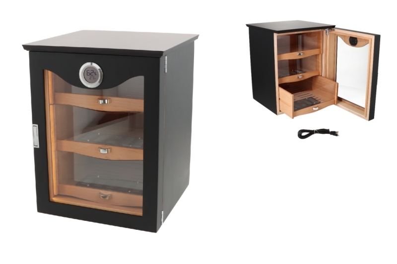 Artikelbild 1 des Artikels “Humidorschrank Cabinet digital schwarz matt mit LED Beleuchtung “