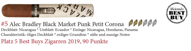 Artikelbild 1 des Artikels “Zigarre Alec Bradley Black Market Punk (Petit Corona) “
