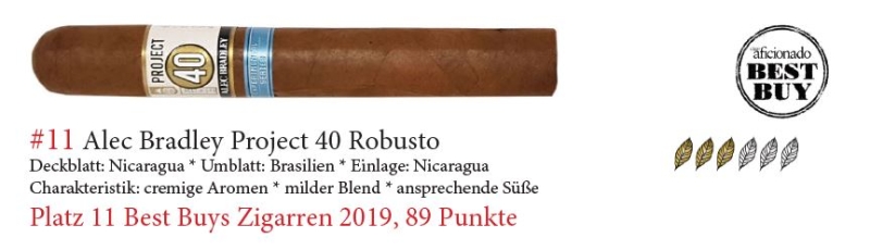 Artikelbild 1 des Artikels “Zigarre Alec Bradley Project 40 Robusto “