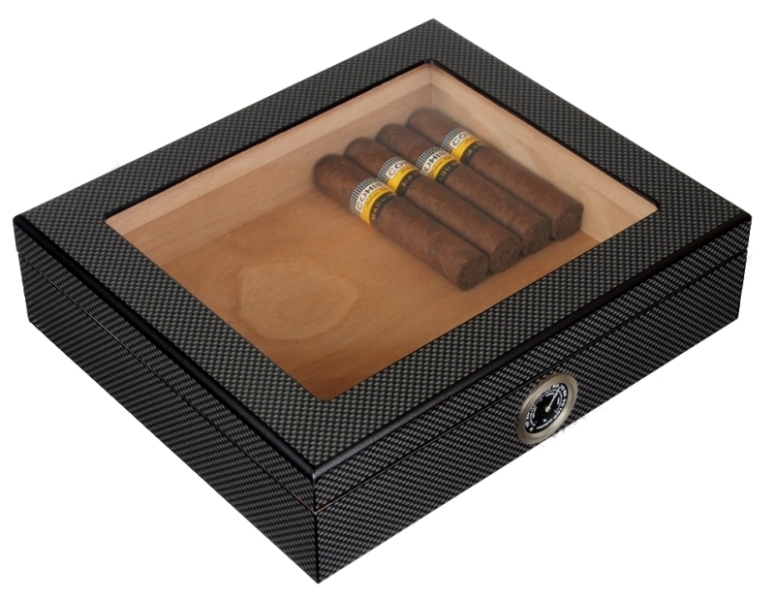 Artikelbild 1 des Artikels “Humidor Sichtfenster Polymerbefeuchter Carbon “