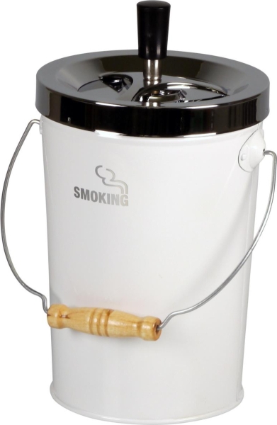 Artikelbild 1 des Artikels “XXL Drehascher Aschenbecher Smoking weiß-chrom “