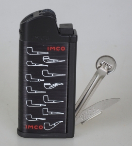 Artikelbild 1 des Artikels “IMCO Pfeifenfeuerzeug Chic 4 Pipe Flint Pfeifenbesteck schwarz Logo “