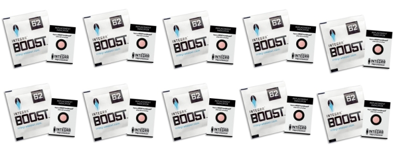 Artikelbild 1 des Artikels “10x  Integra Boost Humipack 2-way 62% 8g Beutel 7 x 6,5 cm mit Austausch-Indikatorkarte “