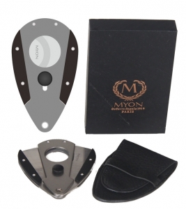 Artikelbild 1 des Artikels “Myon Paris Zigarrencutter Butterfly Racing Edition Lack Perlgrau “