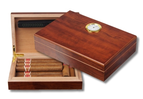 Artikelbild 1 des Artikels “Pocket Humidor Walnut New Generation Polymerbefeuchter mit Magnethalterung “
