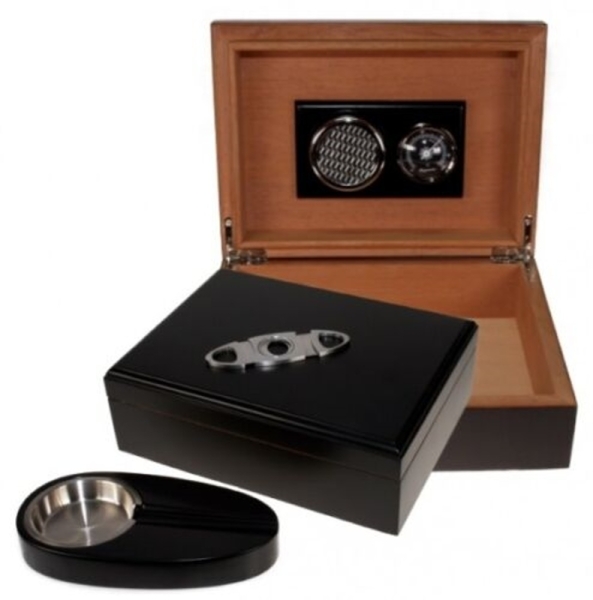 Artikelbild 1 des Artikels “Black Finish Humidor-Set V-200 “