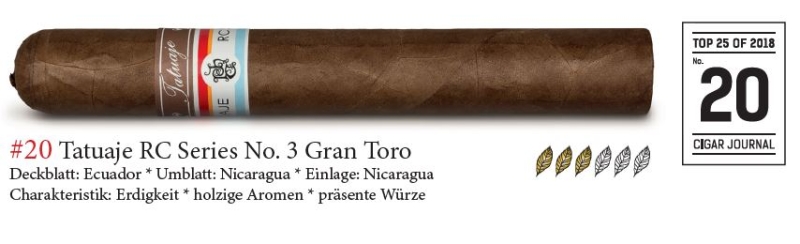 Artikelbild 1 des Artikels “Zigarre Tatuaje RC No.3 Gran Toro “