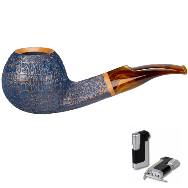 Artikelbild 1 des Artikels “Vauen Pfeife * Denim 4932 + Necuma Pfeifenfeuerzeug “