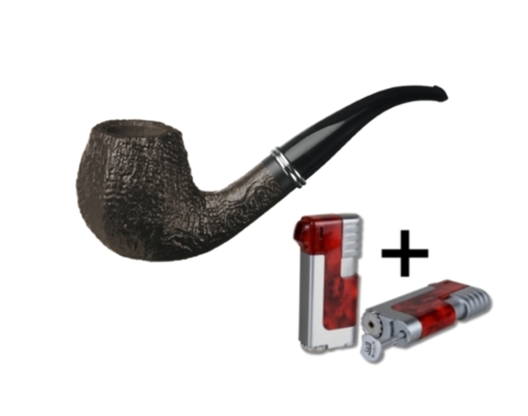 Artikelbild 1 des Artikels “Vauen Pfeife Classic Sand 4406 + Necuma Pfeifenfeuerzeug “