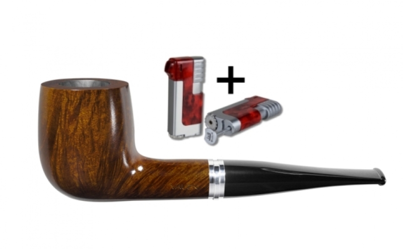 Artikelbild 1 des Artikels “Vauen Pfeife Lap 1786 + Necuma Pfeifenfeuerzeug “