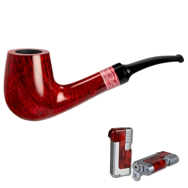 Artikelbild 1 des Artikels “Vauen Pfeife Rose 8372 + Necuma Pfeifenfeuerzeug “