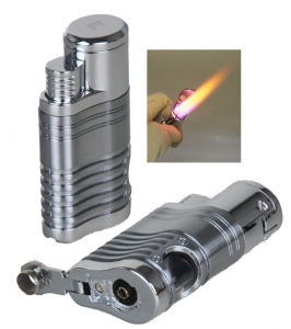 Artikelbild 1 des Artikels “Winjet 4fach Jet Zigarrenfeuerzeug silber mit Zigarrenbohrer “