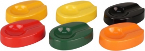 Artikelbild 1 des Artikels “6 Stk Cigarrenascher Keramik oval farbig sortiert 1 Ablage “
