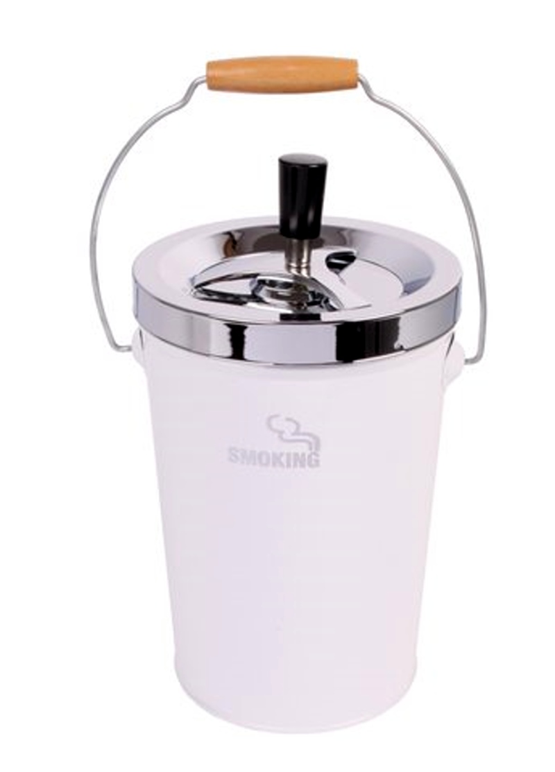 Artikelbild 2 des Artikels “XXL Drehascher Aschenbecher Smoking weiß-chrom “