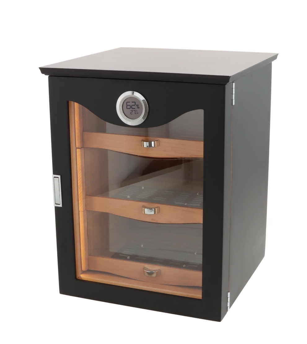 Artikelbild 2 des Artikels “Humidorschrank Cabinet digital schwarz matt mit LED Beleuchtung “