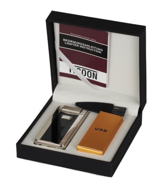 Artikelbild 2 des Artikels “Tycoon gasloses USB Feuerzeug Arc Chrom Black “