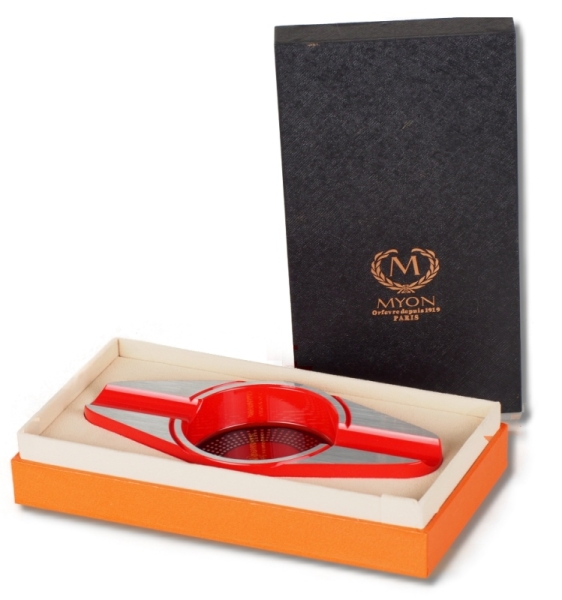 Artikelbild 2 des Artikels “Zigarrenascher de Luxe MYON of Paris Racing Edition Red “