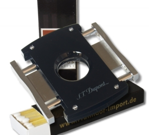Artikelbild 2 des Artikels “S.T. Dupont Zigarrencutter MAXIJET schwarz-glänzend + 2x Habanos-Specialist Streichholz “