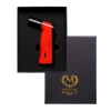 Artikelbild 3 des Artikels “Myon Paris Premium Zigarrenfeuerzeug 4-Jetflame Zigarrenbohrer Lack rot “