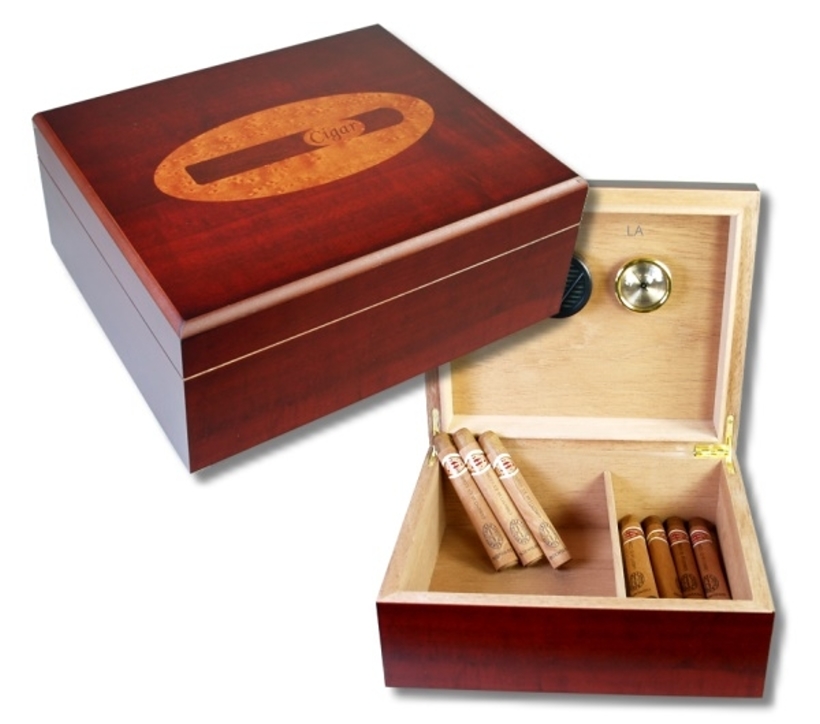 Artikelbild 3 des Artikels “Cigar Intarsie Humidor V-430 mit Polymerbefeuchter “