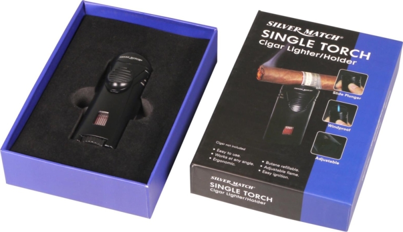 Artikelbild 3 des Artikels “SILVER MATCH Jet-Cigarren-Feuerzeug Debden mit Cigarrenablage “