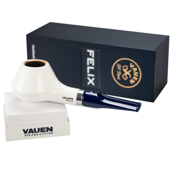 Artikelbild 5 des Artikels “Vauen Pfeife * Felix 2 Weißpunktedition + Necuma Pfeifenfeuerzeug “