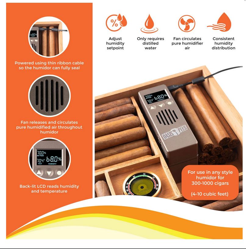 Artikelbild 7 des Artikels “WLAN Wifi Cigar Oasis Plus 4.0 Humidor Befeuchter “